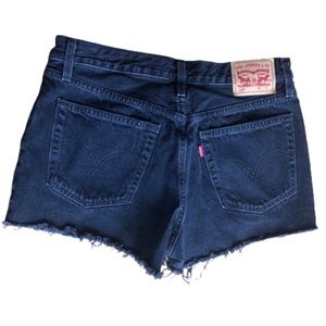 Faded Black Levi's Jeans Short Cutoffs Size 28 Booty Shorts 80s 90s Style